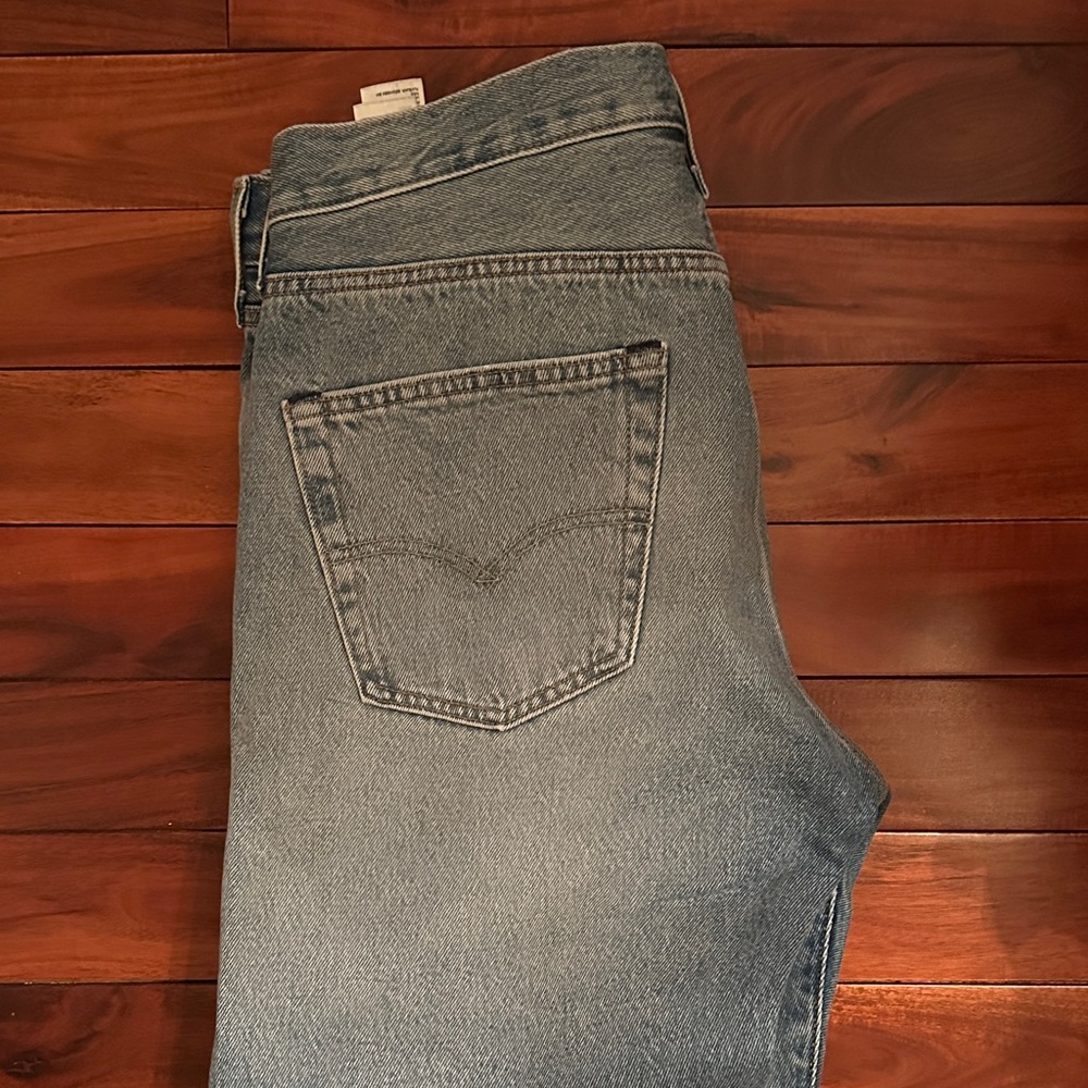 Levi's Men's Straight Patchwork Light Blue Jeans … - image 3